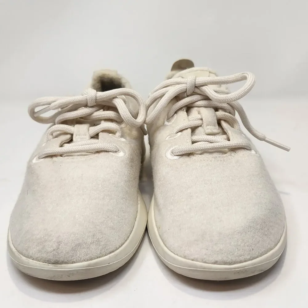 Allbirds Women Wool Runner Sneakers White Cream Size 6 Merino Wool Casual